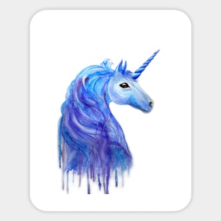 Blue Unicorn Sticker